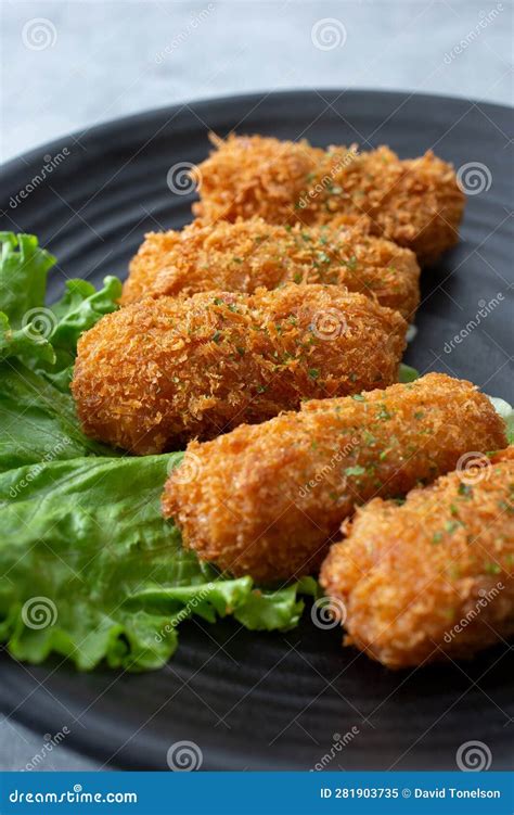 panko crusted croquettes.